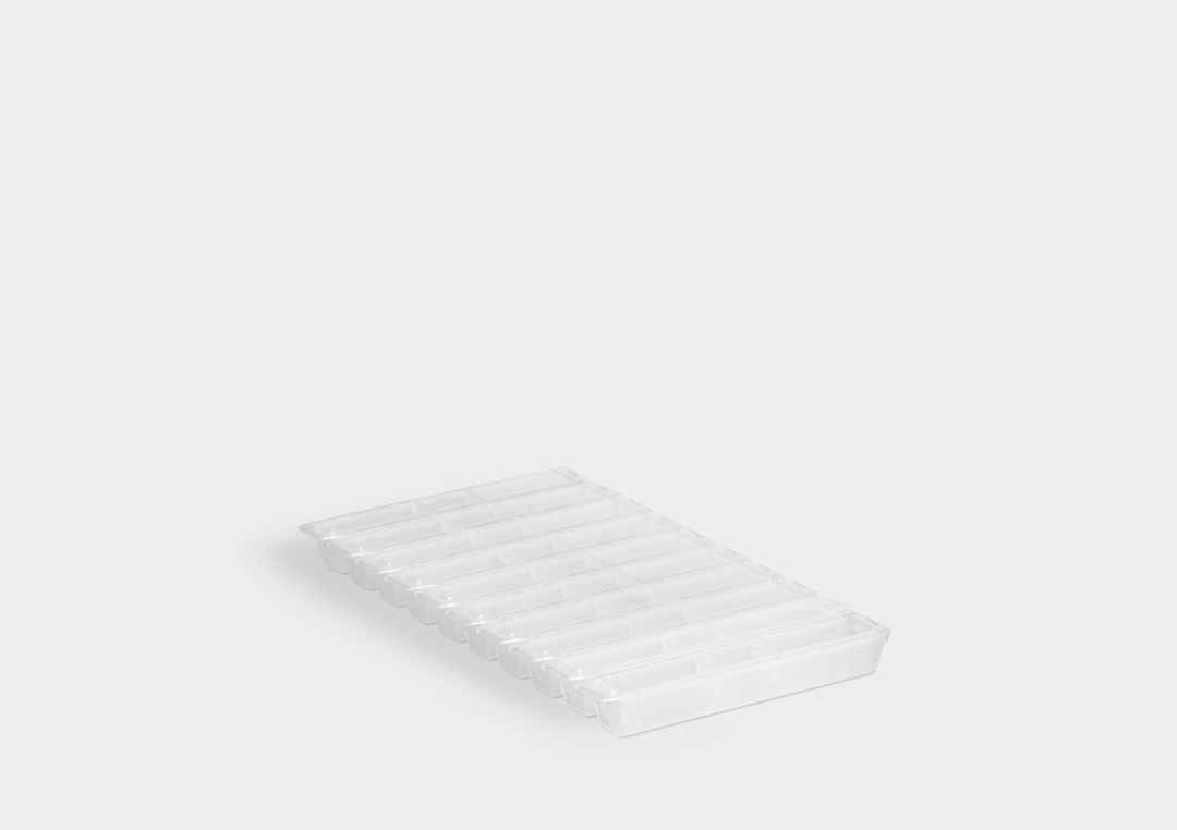 Packaging solution SlimPack SplitPack: a multiple packaging system with individual detachable units.
